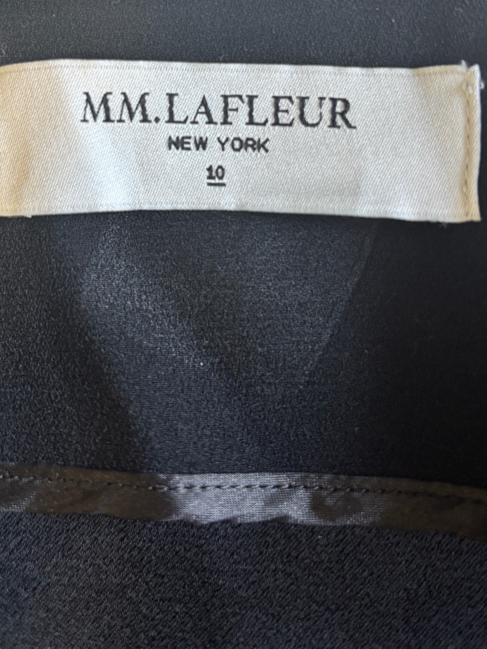 M.M. LaFleur Black A-Line Midi Skirt Size 10 - Picture 3 of 3